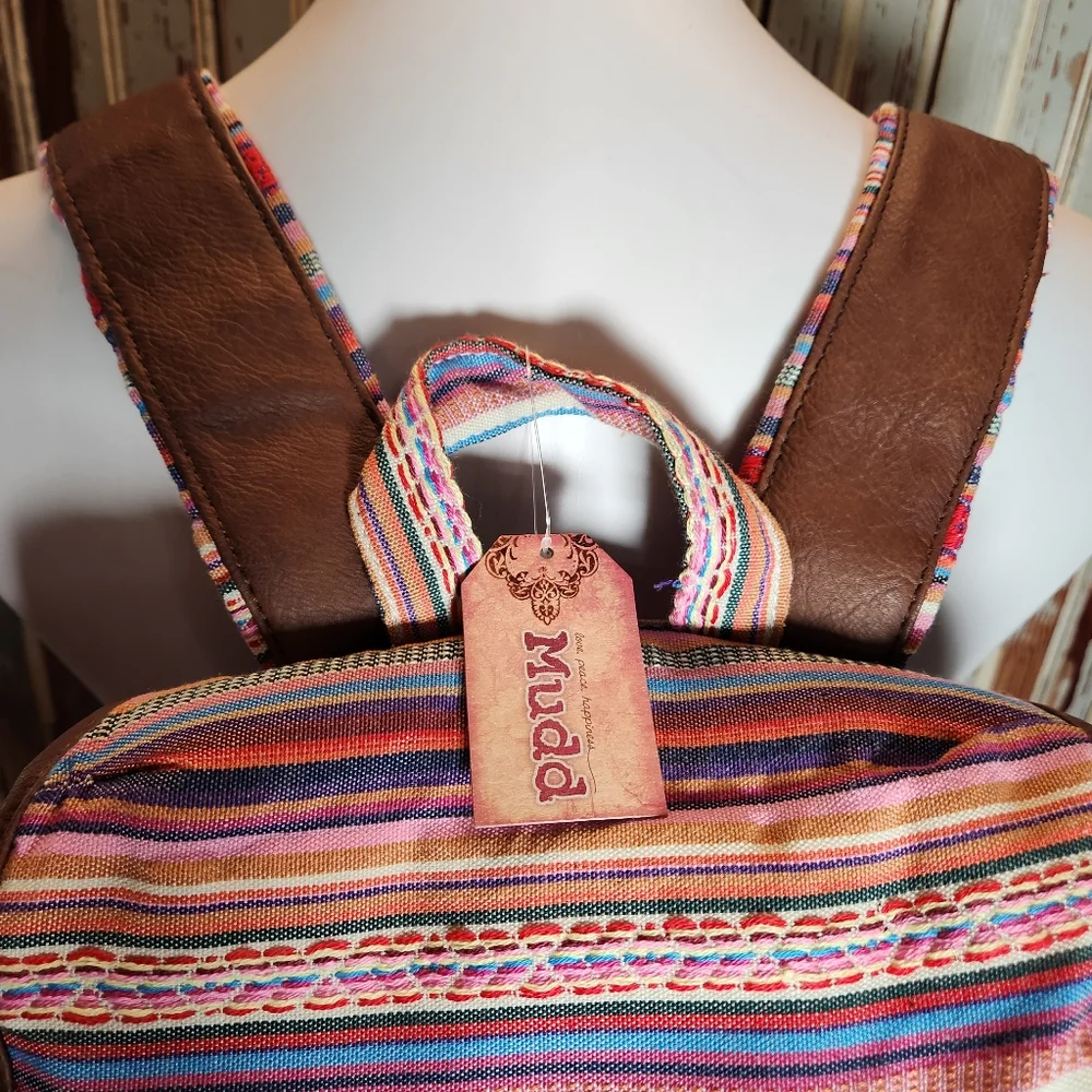 Mudd Backpack Southwest NWT Snap Closure - Picture 2 of 15